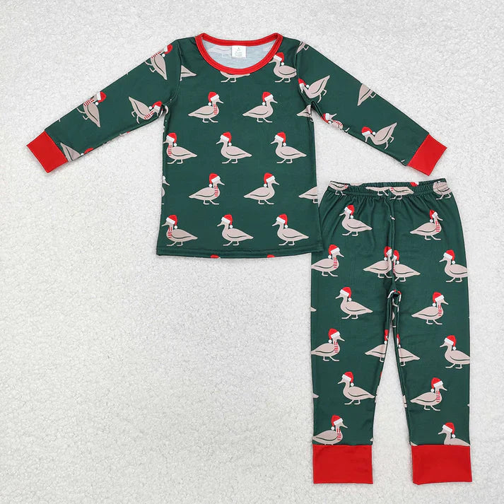 Holiday duck pajama set