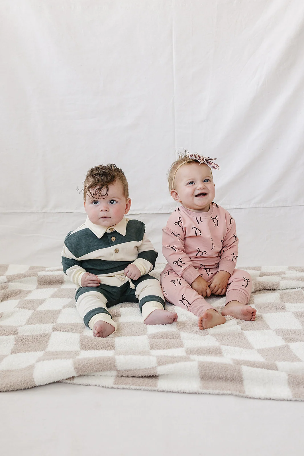 Blush Bows French Terry Set