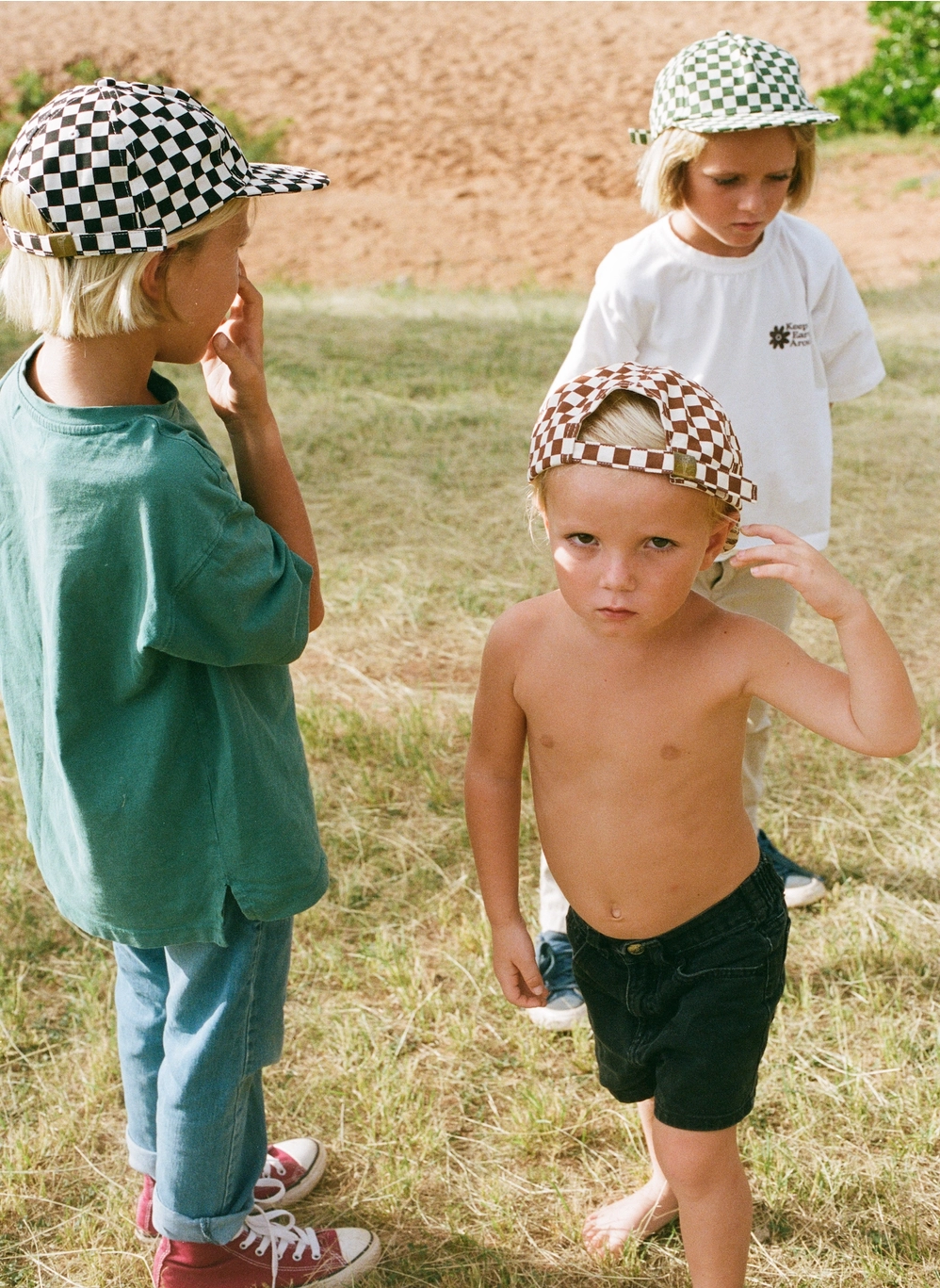 Kids Checkerboard Field Trip Hat