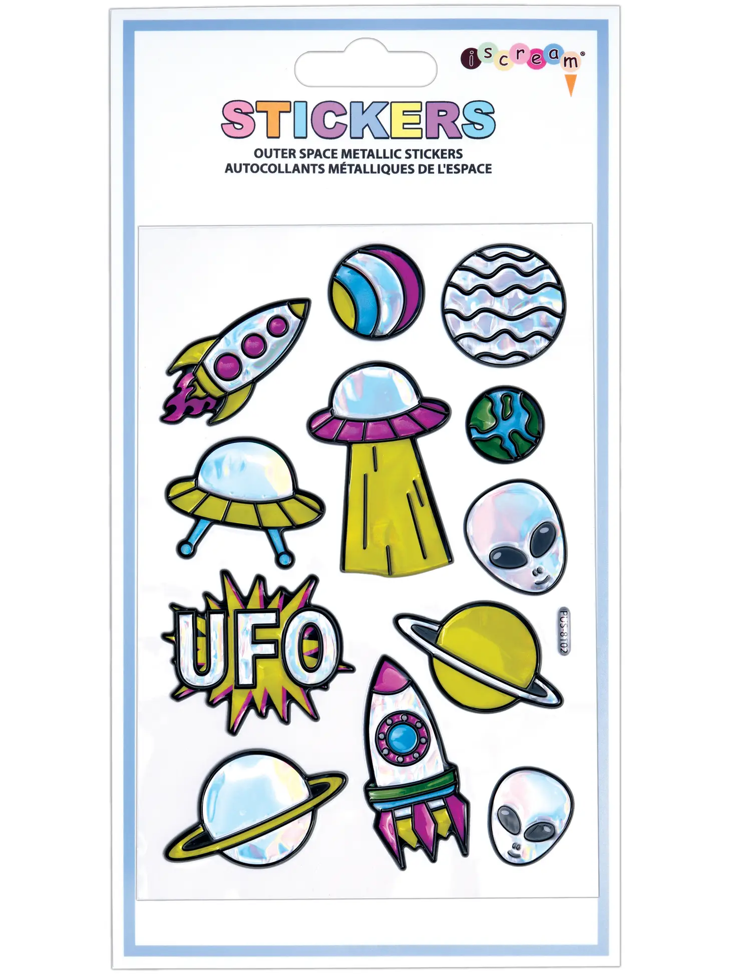 Outer Space Metallic Stickers