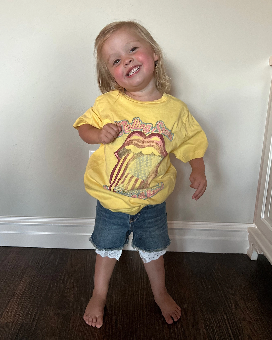 Rolling Stones World's Greatest Band Yellow Tee