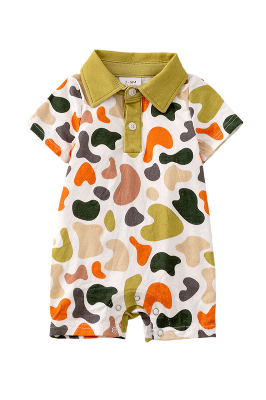 Bamboo Camo Romper