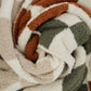 Rust Checkered Plush Blanket