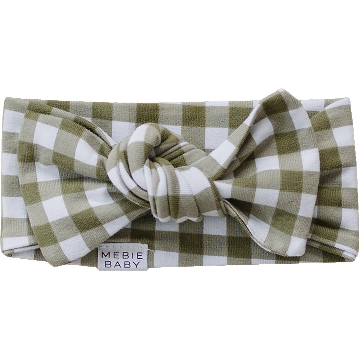 Green Gingham Head Wrap