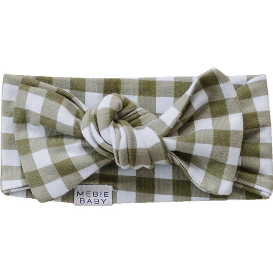 Green Gingham Head Wrap
