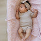 Oatmeal Organic Cotton Ribbed Head Wrap