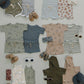 Palm Tree Terry Cloth Short Set
