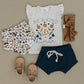 Navy Cotton Shorts
