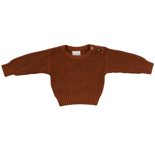 Rust Knit Sweater