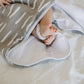 Grey Dash Muslin Hooded Towel