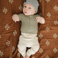 Green Organic Cotton Ribbed Snap Bodysuit