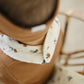 Cream Floral Bib