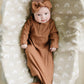 Rust Organic Cotton Ribbed Head Wrap