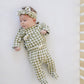 Green Gingham Cotton Layette Set