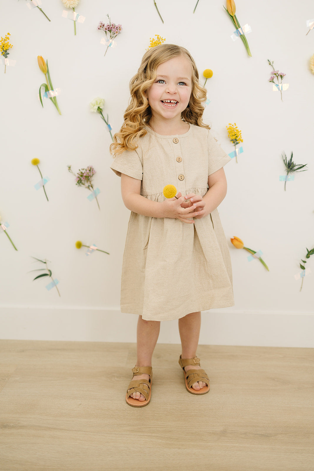 Oatmeal Linen Cotton Dress