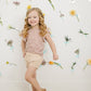 Dusty Rose Vines Ruffle Tee