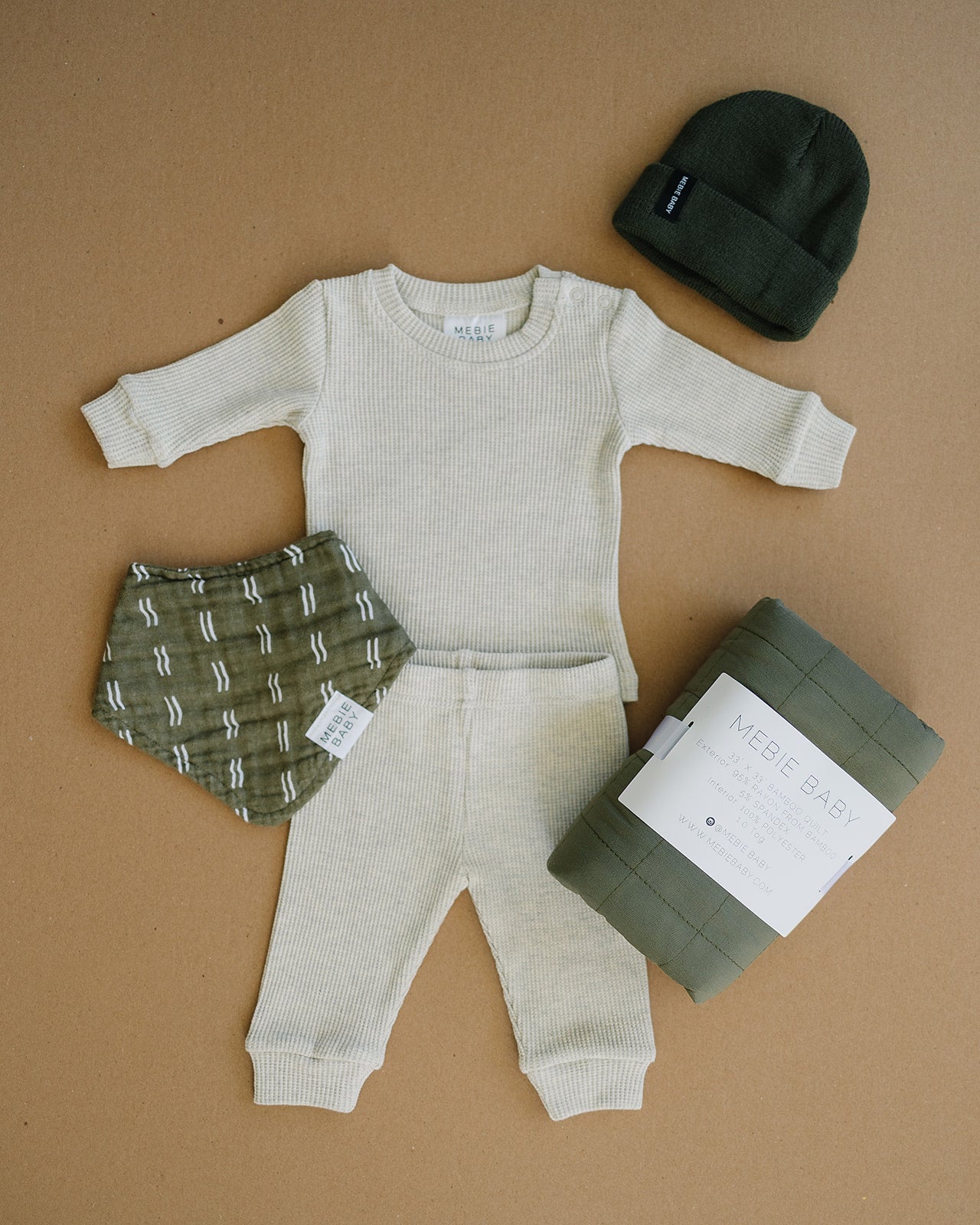 Oatmeal Waffle Two-piece Cozy Set