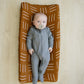 Mustard Mudcloth Changing Pad Cover