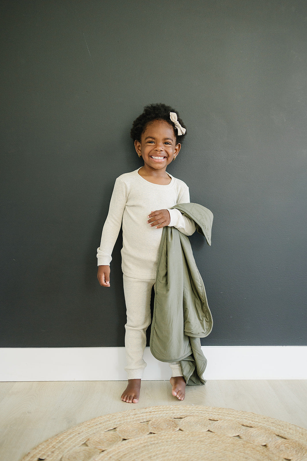 Oatmeal Waffle Two-piece Cozy Set