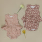 Dusty Rose Vines Peplum Set