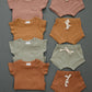 Dusty Rose Organic Cotton Ribbed Short Set