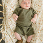 Winter Green Button Top + Short Knit Set