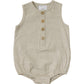 Oatmeal Linen Bubble Romper