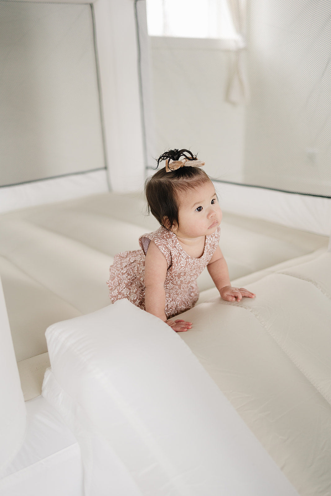 Dusty Rose Vines Peplum Set