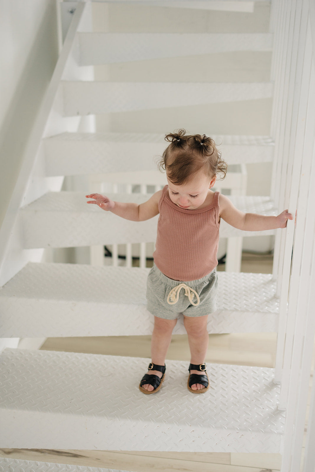 Dusty Rose Ribbed Tank Bodysuit