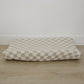 Taupe Checkered Changing Pad Cover