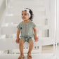 Sage Strokes Summer Romper