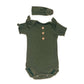 Ribbed Ruffle Onesie Set