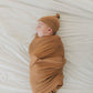 Mustard Bamboo Hat OR Head Wrap Set