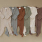 Green Organic Cotton Ribbed Zipper