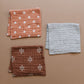 Chestnut textile Burp Cloth