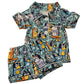 Blue PJ Short Set