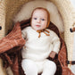 Rust Mudcloth Muslin Swaddle Blanket