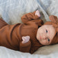 Rust Organic Cotton Ribbed Head Wrap