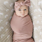Dusty Rose Bamboo Head Wrap Set