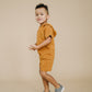 Mustard Short Sleeve Hoodie