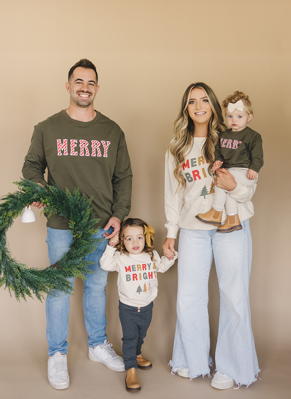 Olive Merry French Terry Crew Neck