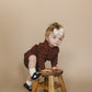 Dark Rust Cable Knit Sweater