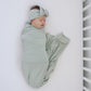 Sage Bamboo Stretch Swaddle
