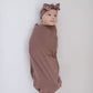 Plum Bamboo Stretch Swaddle