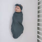 Charcoal Bamboo Stretch Swaddle