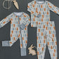 Dusty Blue Bunny Bamboo Two-piece Cozy Set