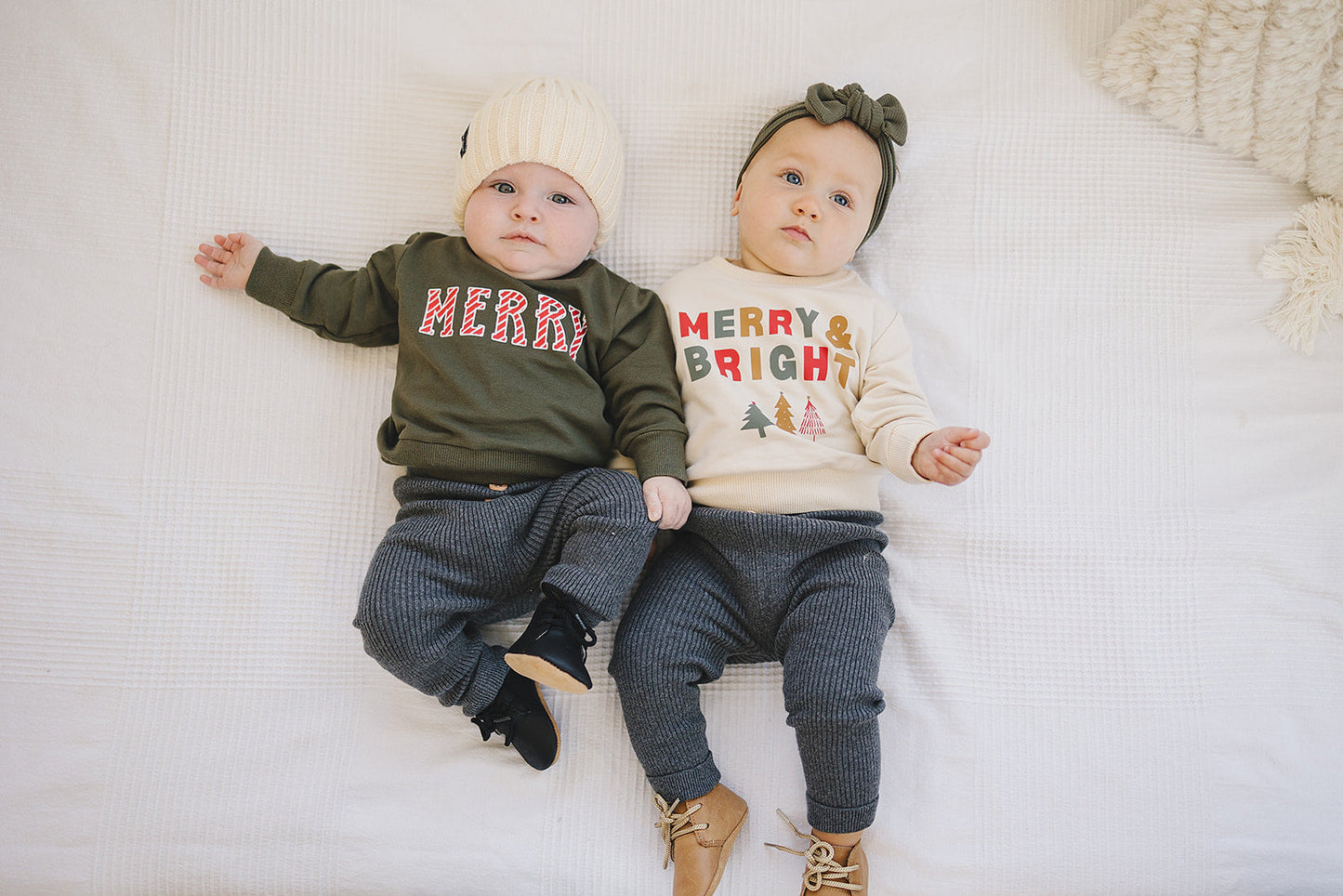 Olive Merry French Terry Crew Neck