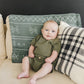 Winter Green Button Top + Short Knit Set