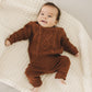 Dark Rust Cable Knit Sweater