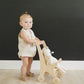 Oatmeal Linen Bubble Romper